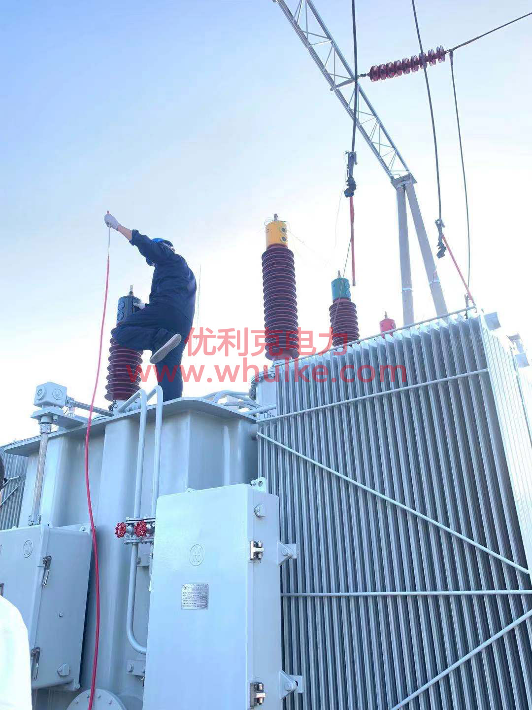 110KV主變耐壓試驗現場